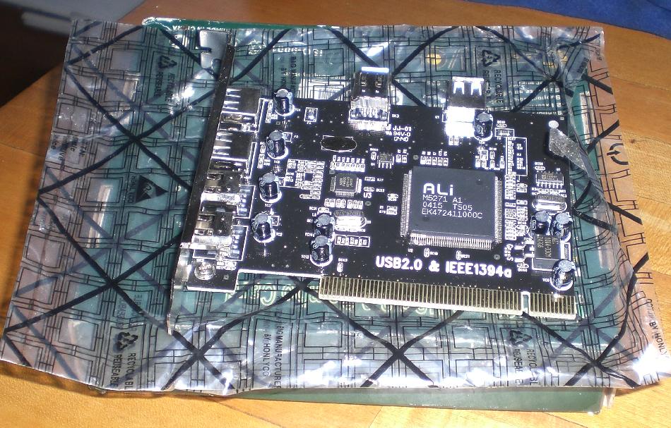 Firewire and USB2 pci card firewire usb2 pci card