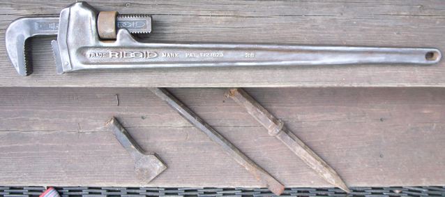 Rusty Pipe Wrench Pipe Wrench