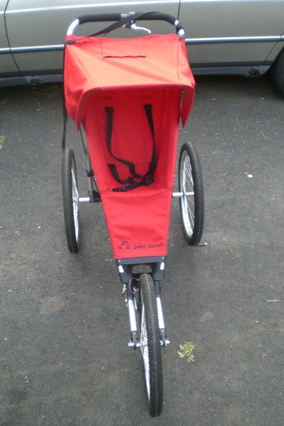 Red jogging stroller red jogging stroller